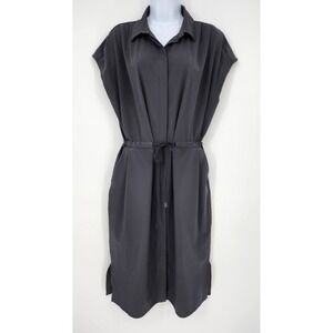 REI Cooperative Black Shirt Dress Womens Large Gorpcore Hiking Travel Minimalist